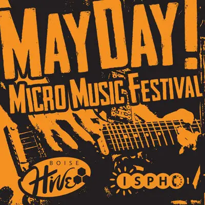 Logo and graphic for MayDay Micro Music Festival